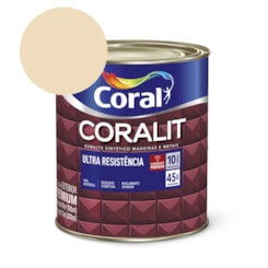 Esmalte Sintético Coralit Ultra Resistencia Alto Brilho Marfim 900ml Coral