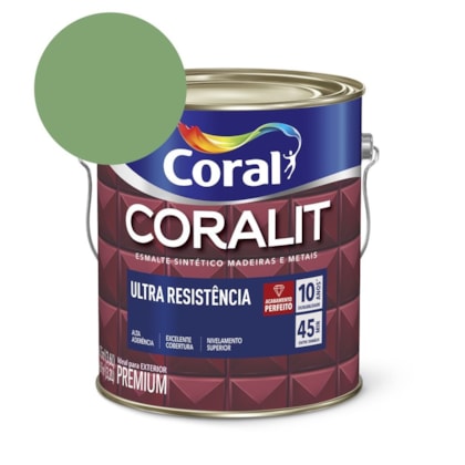 Esmalte Sintético Coralit Ultra Resistencia Alto Brilho Verde Nilo 3.6l Coral