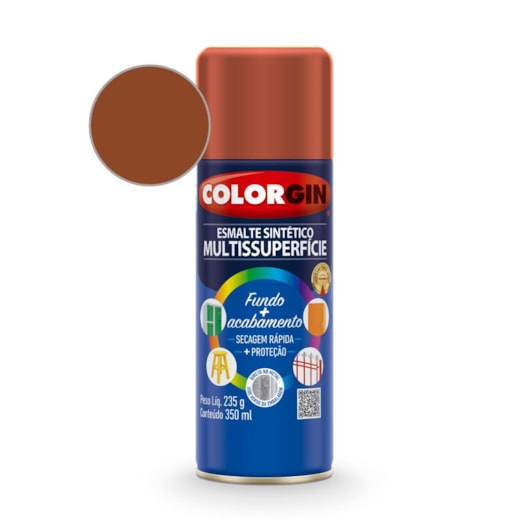 Esmalte  Sintético Marrom  Colorgin 235g - Imagem principal - 6ce9e444-d594-499b-bb5f-71b64c84e05d