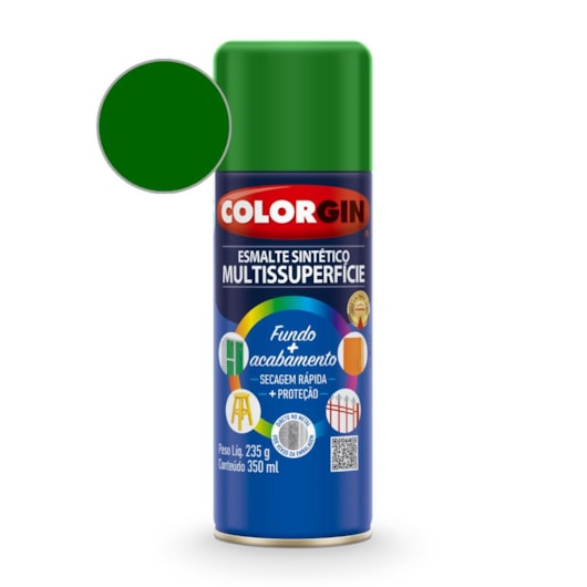 Esmalte  Sintético Verde Folha Colorgin 235g - Imagem principal - 9eeebf4c-e0bf-4fa7-aadd-0284c291d69f