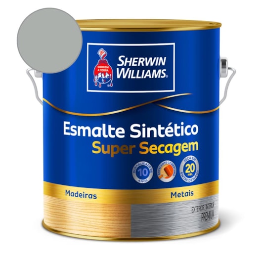 Esmalte Super Secagem Alto Brilho Platina Sherwin Williams 3,6L - Imagem principal - ec926d48-22bf-4d35-a484-6b7dbe661c92