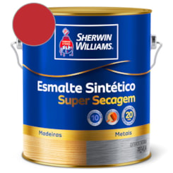 Esmalte Super Secagem Alto Brilho Vermelho  Sherwin Williams 3,6L