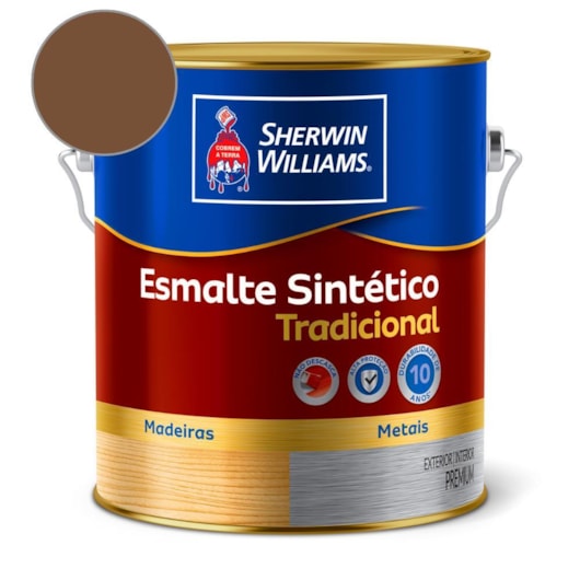 Esmalte Tradicional Alto Brilho Tabaco Sherwin Williams 3,6L - Imagem principal - c72c1325-6435-40e2-a544-a5b55e70ca73