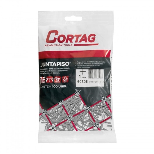 Espaçador Juntapiso 1,0mm Com 100 Peças Cortag  - Imagem principal - de11a516-f6ae-4de6-9327-eca72d3e8774