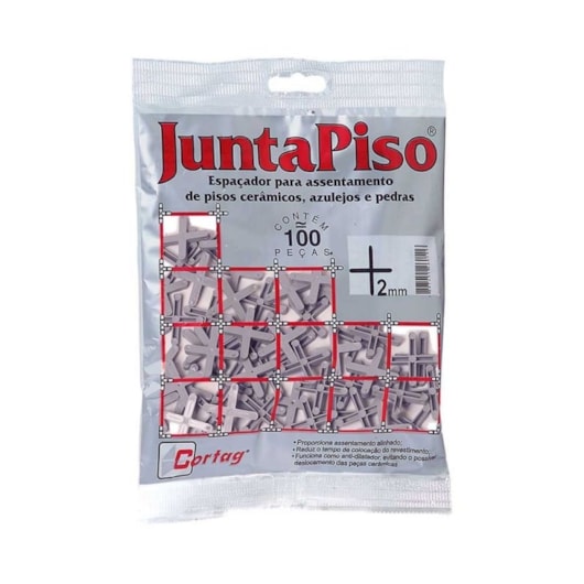 Espaçador Juntapiso 2mm Com 100 Peças Cortag - Imagem principal - d9447d20-0292-49dd-95d2-b3dd5be4fc32