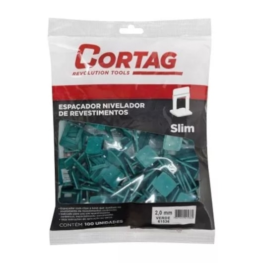 Espaçador Nivelador Caixa com 1000 Peças Slim Verde Cortag 2,0mm - Imagem principal - 30cd7cee-1091-4ba0-8264-afecff7ddb69