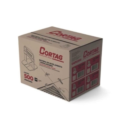 Espaçador Nivelador Caixa com 500 Peças Cortag 1,0mm - Imagem principal - a59c0f28-d553-480f-b0f0-29c41245c4e7