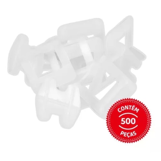 Espaçador Nivelador Caixa com 500 Peças Cortag 2,0mm  - Imagem principal - 0b5eb542-640e-4e94-8d34-a79fe5705969