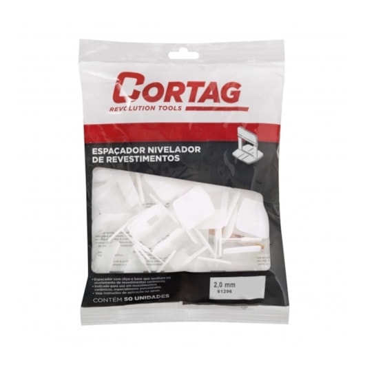 Espaçador Nivelador Caixa com 500 Peças Cortag 2,0mm  - Imagem principal - 426f05f7-2087-408a-a65a-7977a6bce9ff