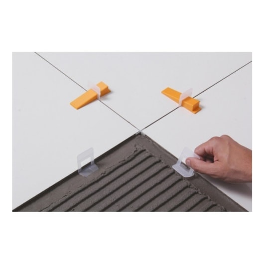 Espaçador Nivelador Caixa com 500 Peças Cortag 2,0mm - Imagem principal - 93064d43-419b-482c-93cf-f4baa70d9586