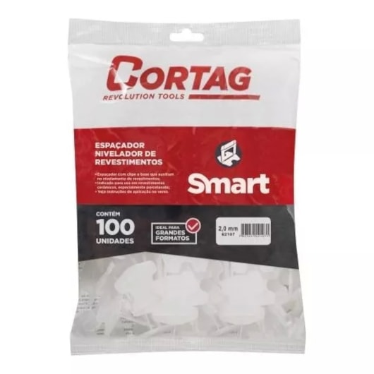 Espaçador Nivelador Caixa com 500 Peças Smart Cortag 2,0mm - Imagem principal - a5e83bc3-e750-4c86-957b-c3be0029c99b