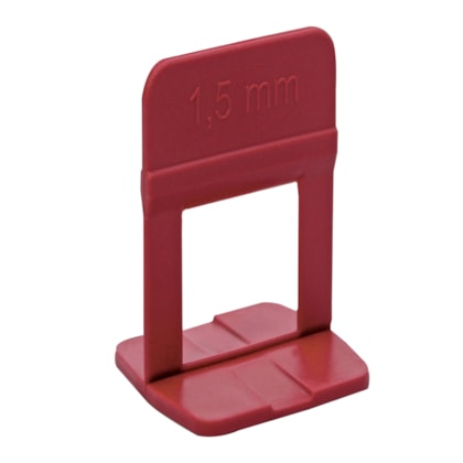 Espaçador Nivelador Slim Vermelho Cortag Com 100 Peças 1,5mm