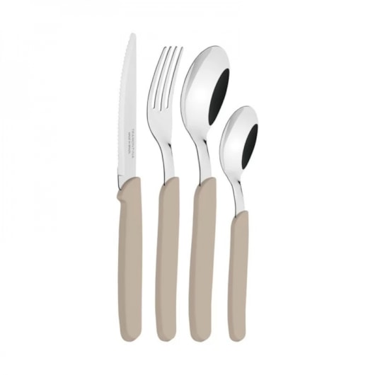 Faqueiro Em Inox Carmel Com 24 Peças 23499/022 Natural Médio Tramontina - Imagem principal - 00959678-da6e-4e1f-ba3c-adf8e6f4ffe8