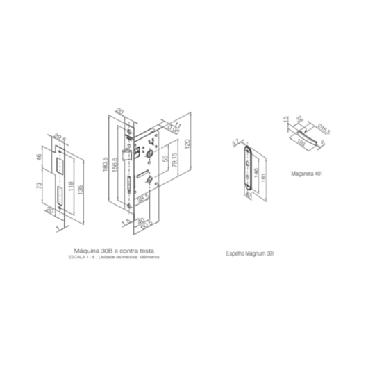 Fechadura Espelhada Concept 401 Para Banheiro Cromado Pado 40mm - Imagem principal - 75865a79-2dd1-4afb-8e1a-b82439749876