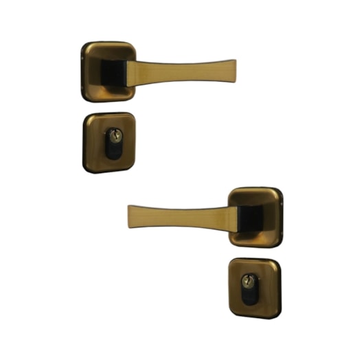 Fechadura Externa Roseta Paris Bronze Latonado MGM 40mm - Imagem principal - d942aeaf-f0b2-449b-8c49-b63882fc3bb0