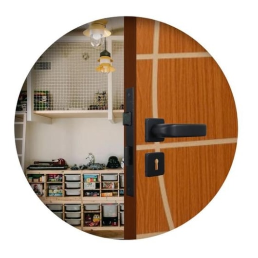 Fechadura Interna Roseta Firenze Preto Fosco MGM 40mm - Imagem principal - d8ea6d89-f532-4505-ba5c-0d31aeaea942