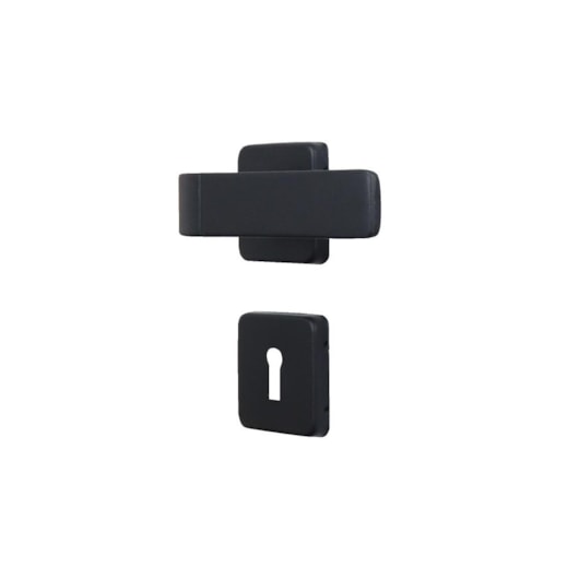 Fechadura Interna Roseta Módena Preto Fosco MGM 4cm - Imagem principal - c123f094-ebb1-46ec-b508-6df37600c6b5