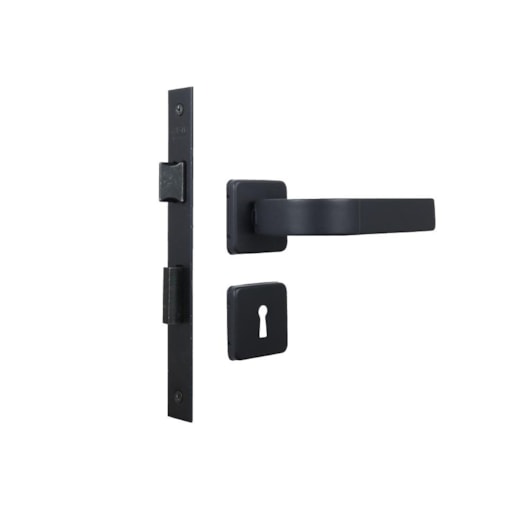Fechadura Interna Roseta Módena Preto Fosco MGM 4cm - Imagem principal - 25db8938-ae25-419e-a003-202a2f84b604