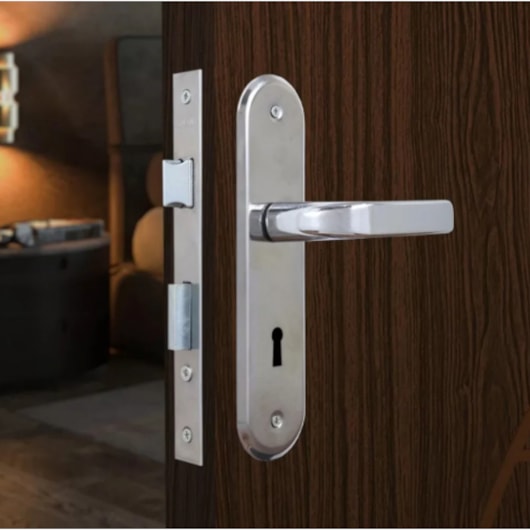 Fechadura Interna Stilo Com Alavanca Cromado MGM 40mm - Imagem principal - 234b5c4d-5777-49cb-96eb-2c38604795f8