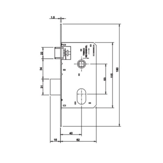 Fechadura Para Banheiro Roseta Módena Alumínio MGM 40mm - Imagem principal - 44e6981d-a432-4c36-ab9a-39ad5ea8b0ff