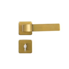 Fechadura Para Banheiro Roseta Módena Bronze Latonado MGM 40mm