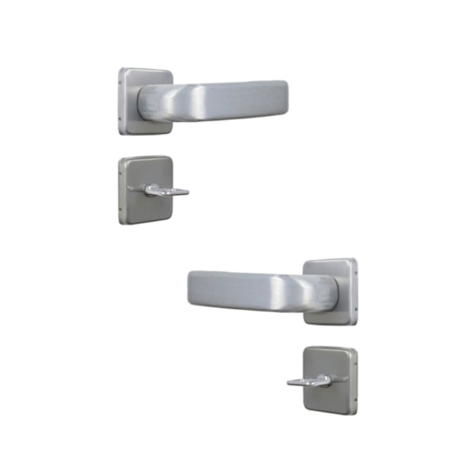 Fechadura Para Porta De Banheiro Roseta Firenze Alumínio MGM 40mm - Imagem principal - d57626ee-61d1-40a7-a3a9-37b089571c6f