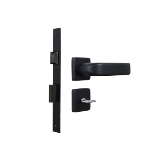 Fechadura Para Porta De Banheiro Roseta Firenze Preto Fosco MGM 40mm - Imagem principal - 09e9a76b-6dee-4ba6-afa6-20f43793111a