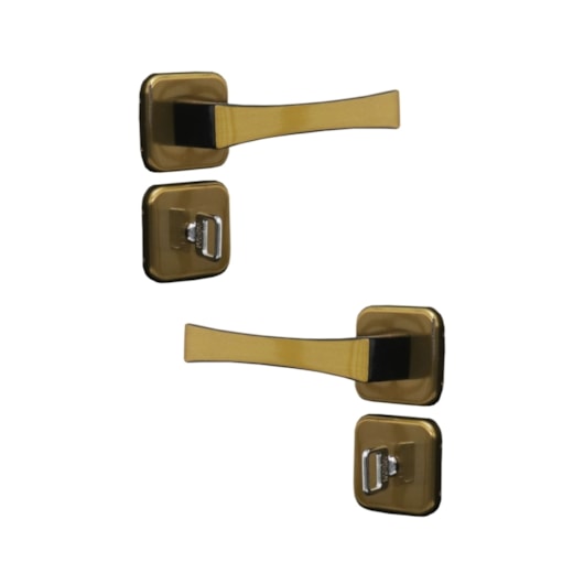 Fechadura Para Porta De Banheiro Roseta Paris Bronze Latonado MGM 40mm - Imagem principal - a66367ea-15bf-47dd-824f-056f06a9732f