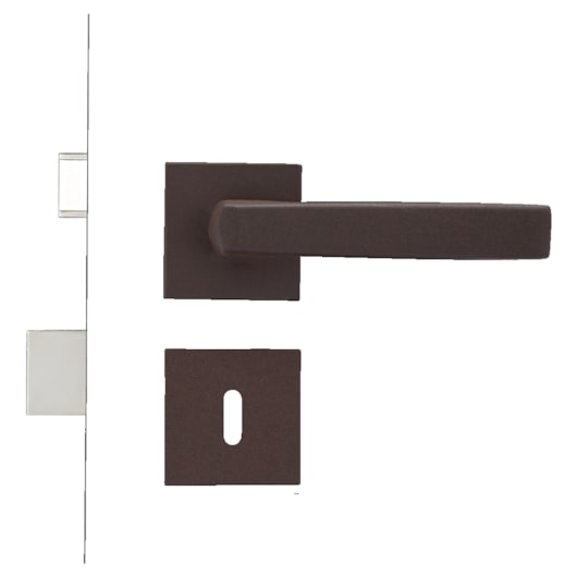 Fechadura Roseta Acqua Star Quadra Premium Interno Corten Pado 55mm - Imagem principal - 851d5c3b-b365-435f-bda4-5483461600f4