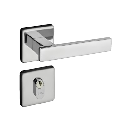 Fechadura Roseta Concept 408 Externo Cromado Pado 40mm