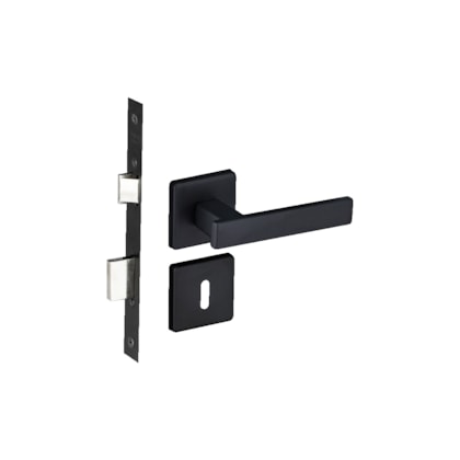 Fechadura Roseta Concept 408 Interno Preto Pado 40mm