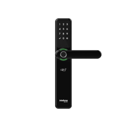 Fechadura Smart De Embutir Com Maçaneta MFR 7000 Preto Intelbras