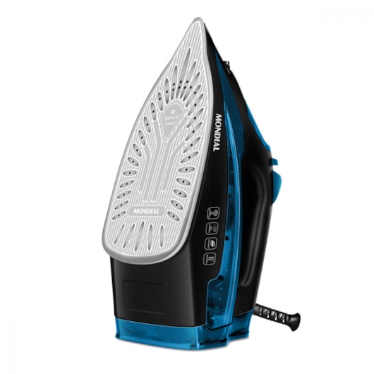 Ferro A Vapor F53 Preto E Azul Mondial 127V 1200W - Imagem principal - fbdd5ac1-8757-4527-9b73-f2ecaa6261cf