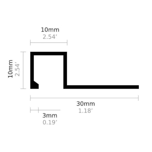 Filete Icon Grey Mate 12mm Portobello 1x120cm - Imagem principal - bbbda96b-6ee7-49c5-98cf-e055400ab94f