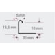 Filete L Inox 304 Preto Mozaik 120cm - 381dbb99-e9f2-4df9-b029-c1b6d5b85914