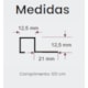 Filete P Inox 304 Ouro Matte Mozaik 120cm - 511bf705-249b-495e-a5d7-b4c288713c1c