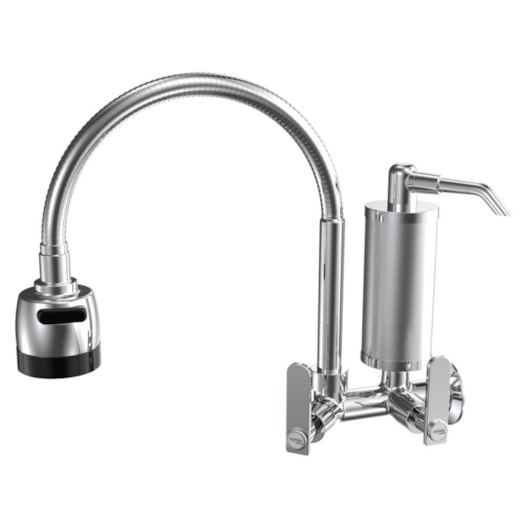 Filtro de Cozinha de Parede Bica Móvel Flexível Pratic Cromado Romar DN15 - DN20 - Imagem principal - 12613143-71e1-4a3f-8062-22df77357e94