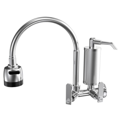 Filtro de Cozinha de Parede Bica Móvel Flexível Pratic Cromado Romar DN15 - DN20