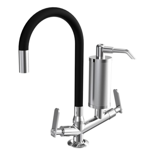 Filtro de Mesa p/Cozinha Bica Móvel Pratic Colorflex Black Pratic DN15 Romar - Imagem principal - 8803a328-9f9a-4c9e-8a1b-19bf84507573