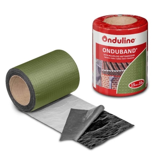 Fita Asfáltica Onduband Verde Onduline 15cmx10m - Imagem principal - 68119bcb-7b32-4743-be9e-21e47873f4f7