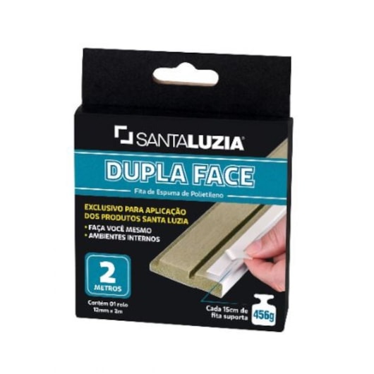 Fita Dupla Face Santa Luzia 12mmx2m - Imagem principal - 0eb9b74b-fd47-4d09-b828-400ad464b108