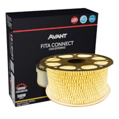 Fita Led Connect Ip65 Luz Amarela 2700K 220V Avant 500cm