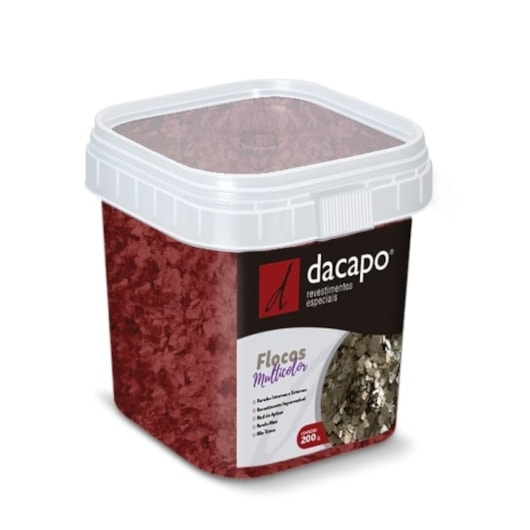 Flocos Multicolor Vermelho Dacapo 200g - Imagem principal - 6f95b6f6-b9a4-456b-98a6-8f0806723834