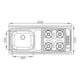 Fogão Pia 4 Bocas Acendimento Automático Lado Direito GhelPlus 1200X545mm - 16acfd02-ba2d-416d-8374-61e3f3e97f50