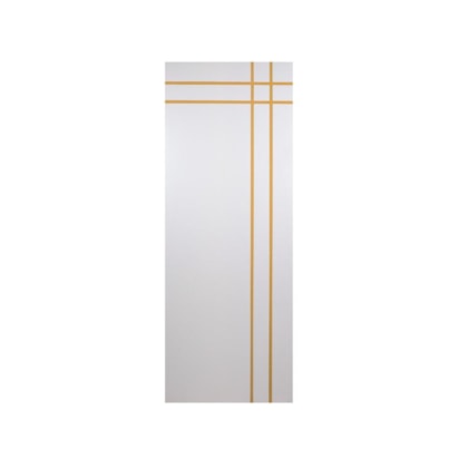 Folha Porta Melamínica Madeira Mantiqueira Branco MGM 210x80x3,5cm