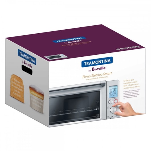 Forno Elétrico Breville Smart 127V Inox Tramontina - Imagem principal - df3eedb5-6914-4991-ab28-62cd1a57e660