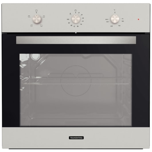 Forno Elétrico de Embutir Inox Basic 60 F4 em Aço Inox 4 Funções 71L Tramontina - Imagem principal - 073957d5-be9c-48ac-affb-e6b34c325fcc