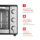 Forno Elétrico Grand Family Preto E Inox Mondial 52L 127V 1800W - 47ede06e-8e7f-4dfc-bd94-cd4518e17ee8