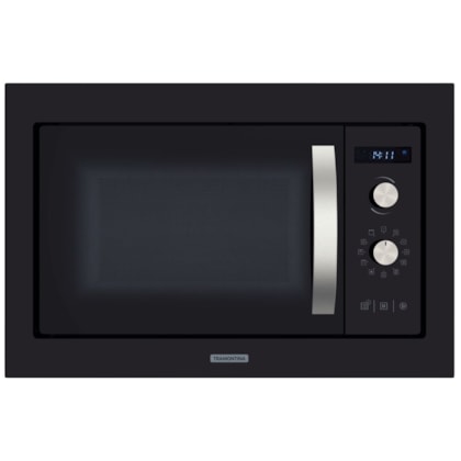 Forno Micro-Ondas Aço Inox Acabamento Glass Cook 8 Funções Tramontina 25L