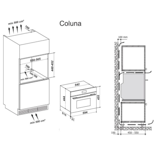 Forno Micro-Ondas Combinado Montreal Touch 10 Funções Debacco 60cm 220V - Imagem principal - 491085c0-68c3-489d-95ad-59e1233a12ef